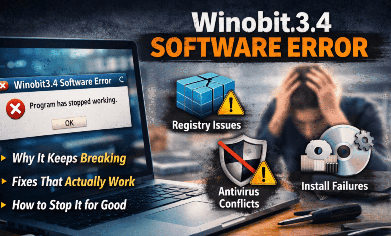 winobit3.4 software error