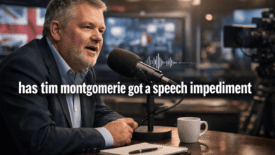 has tim montgomerie got a speech impediment