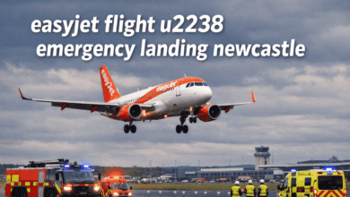 easyjet flight u2238 emergency landing newcastle